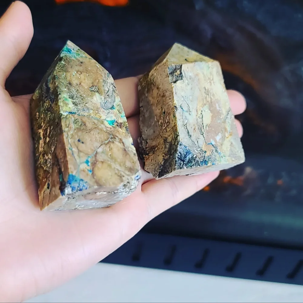 Azurite Crystal points - Picture 3 of 5